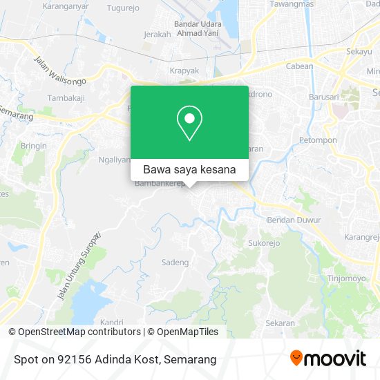 Peta Spot on 92156 Adinda Kost