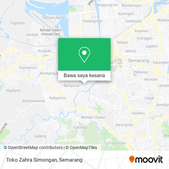Peta Toko Zahra Simongan