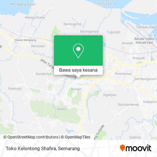 Peta Toko Kelontong Shafira