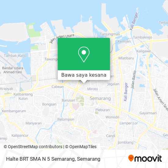 Peta Halte BRT SMA N 5 Semarang