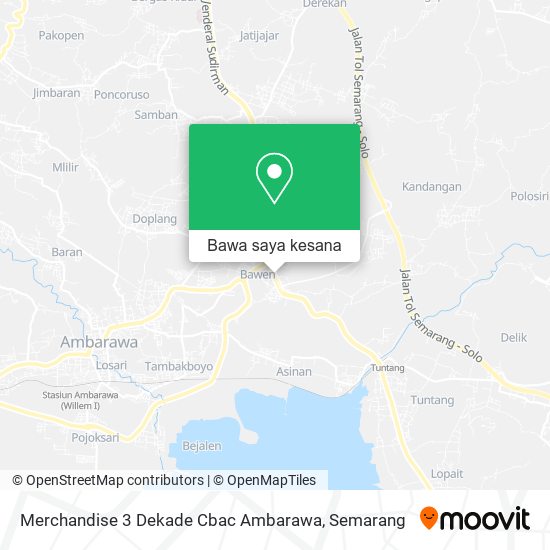 Peta Merchandise 3 Dekade Cbac Ambarawa