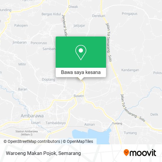 Peta Waroeng Makan Pojok