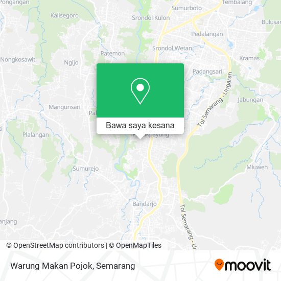 Peta Warung Makan Pojok