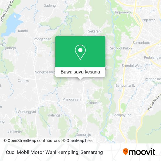 Peta Cuci Mobil Motor Wani Kempling