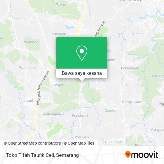 Peta Toko Tifah Taufik Cell