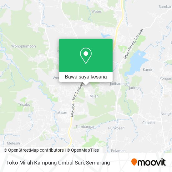 Peta Toko Mirah Kampung Umbul Sari