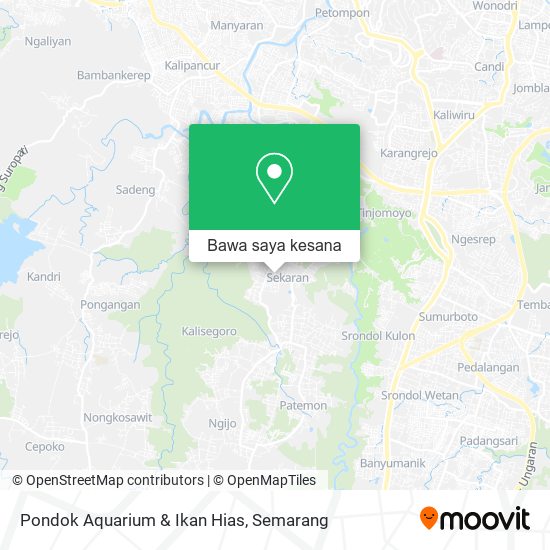 Peta Pondok Aquarium & Ikan Hias