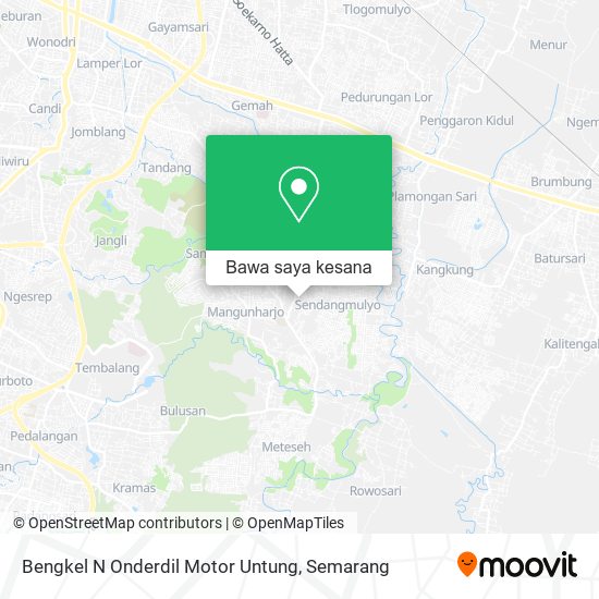 Peta Bengkel N Onderdil Motor Untung