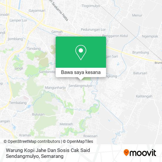 Peta Warung Kopi Jahe Dan Sosis Cak Said Sendangmulyo