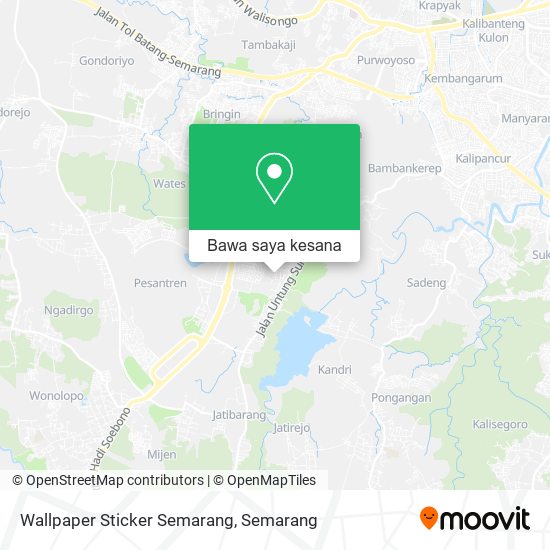 Peta Wallpaper Sticker Semarang