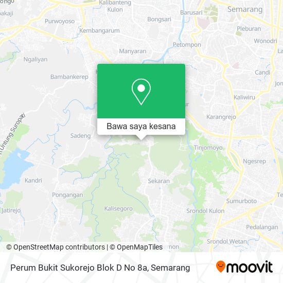 Peta Perum Bukit Sukorejo Blok D No 8a