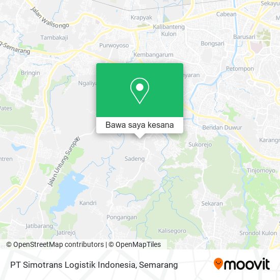 Peta PT Simotrans Logistik Indonesia