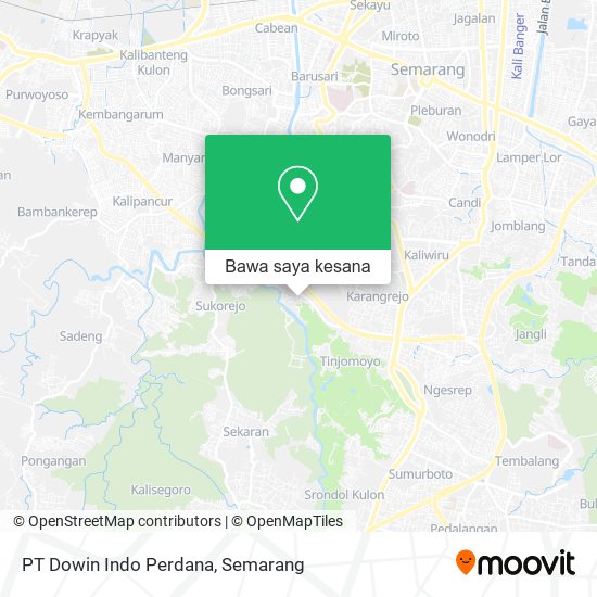 Peta PT Dowin Indo Perdana