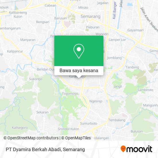 Peta PT Dyamira Berkah Abadi
