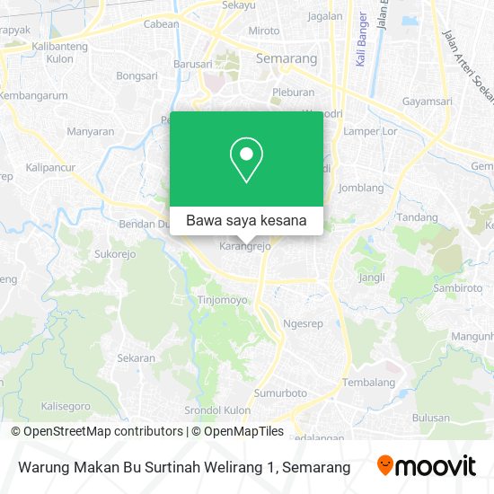 Peta Warung Makan Bu Surtinah Welirang 1