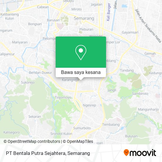 Peta PT Bentala Putra Sejahtera