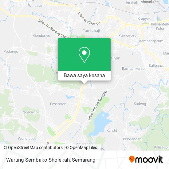 Peta Warung Sembako Sholekah