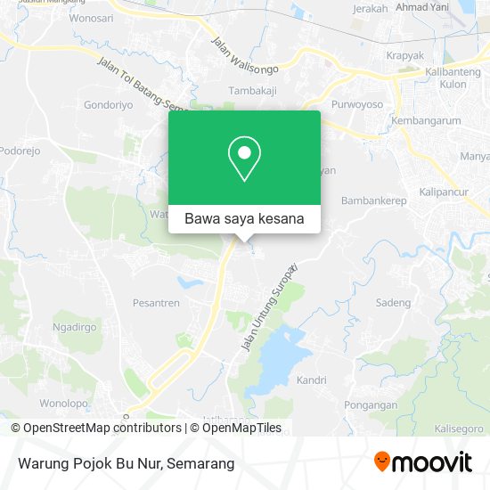 Peta Warung Pojok Bu Nur