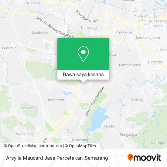 Peta Arsyila Maucard Jasa Percetakan