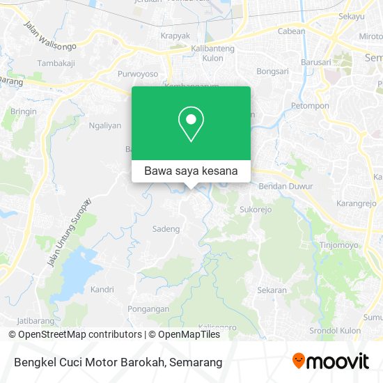 Peta Bengkel Cuci Motor Barokah