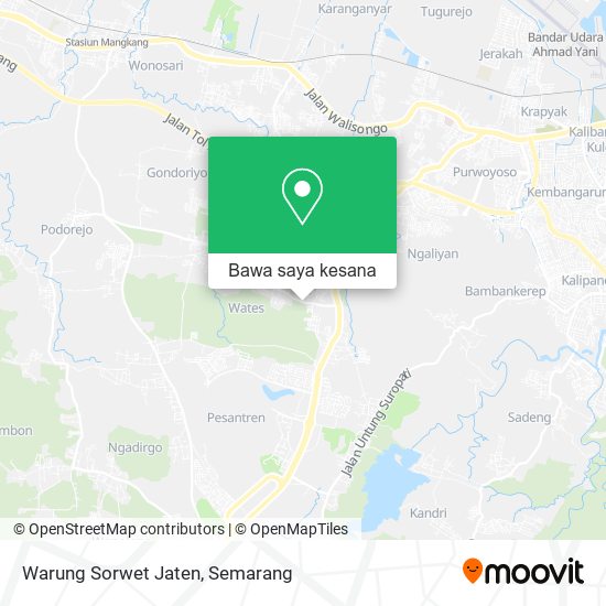 Peta Warung Sorwet Jaten