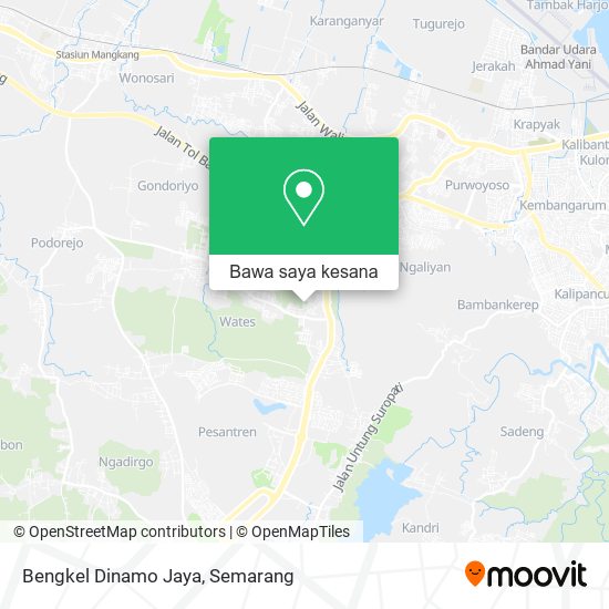 Peta Bengkel Dinamo Jaya