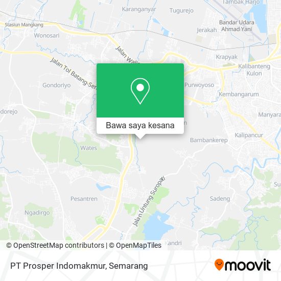 Peta PT Prosper Indomakmur