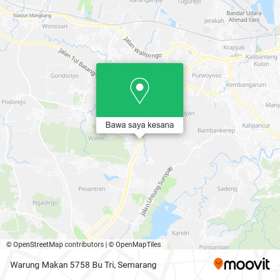 Peta Warung Makan 5758 Bu Tri