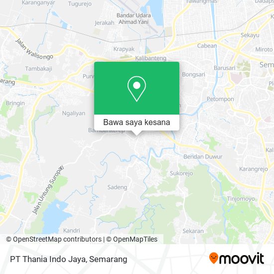 Peta PT Thania Indo Jaya