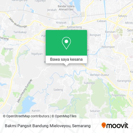 Peta Bakmi Pangsit Bandung Mieloveyou