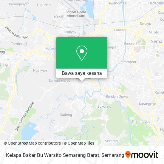 Peta Kelapa Bakar Bu Warsito Semarang Barat