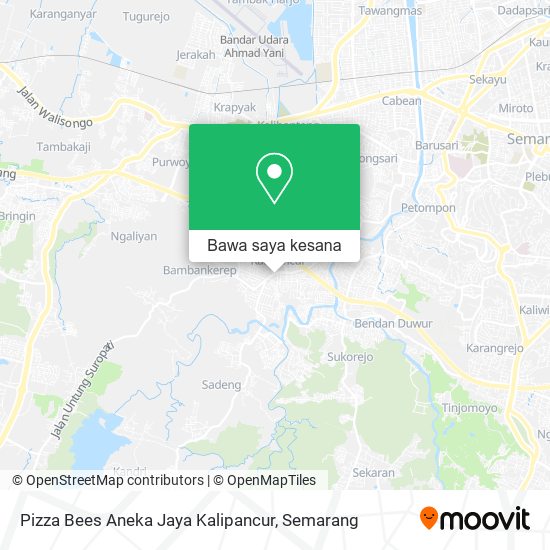 Peta Pizza Bees Aneka Jaya Kalipancur