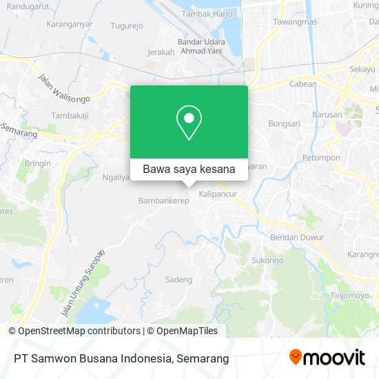 Peta PT Samwon Busana Indonesia