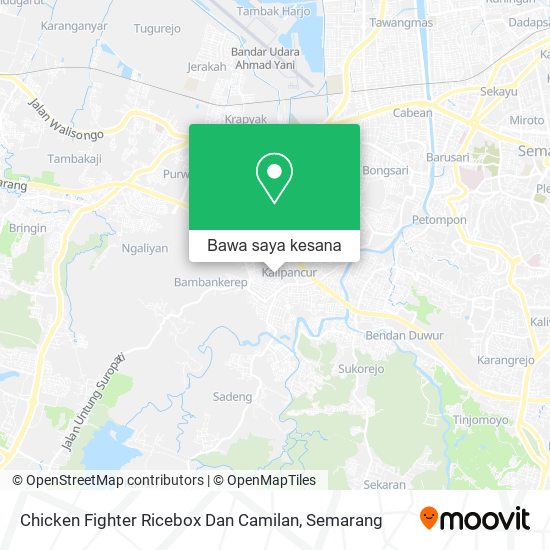 Peta Chicken Fighter Ricebox Dan Camilan
