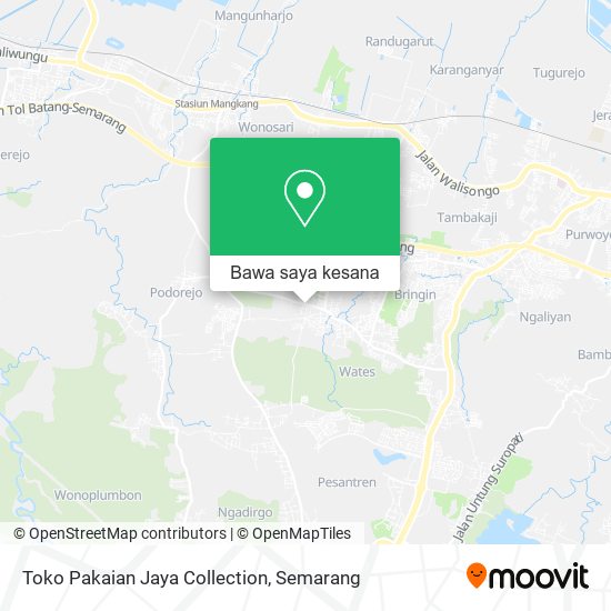 Peta Toko Pakaian Jaya Collection