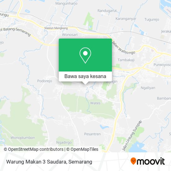 Peta Warung Makan 3 Saudara