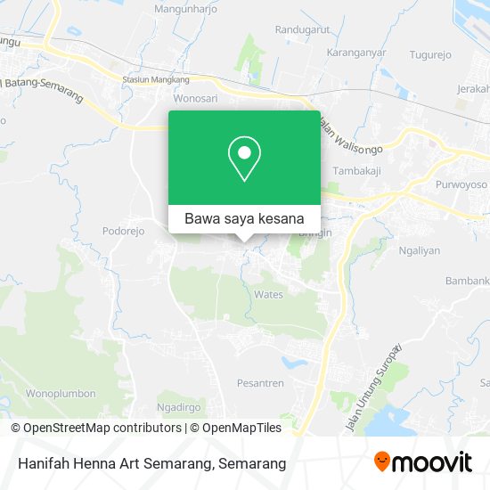 Peta Hanifah Henna Art Semarang