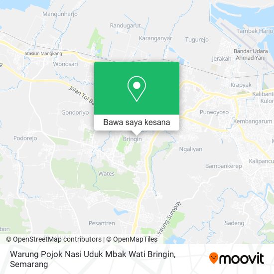 Peta Warung Pojok Nasi Uduk Mbak Wati Bringin