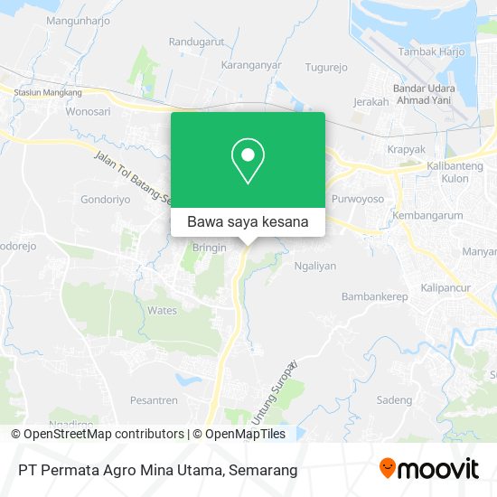 Peta PT Permata Agro Mina Utama