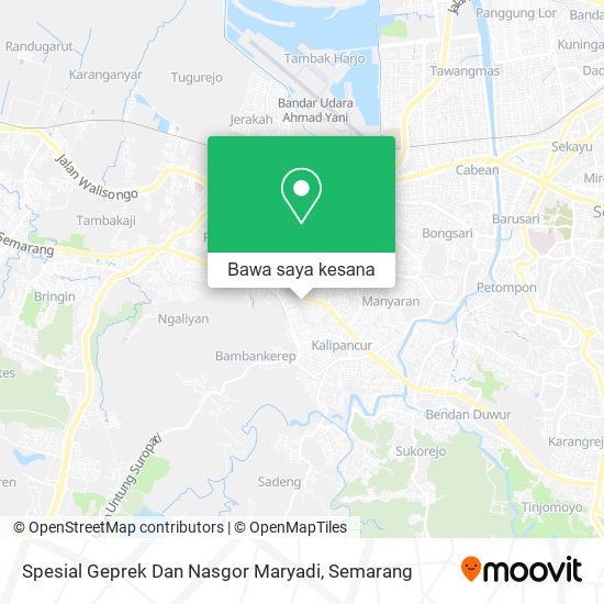 Peta Spesial Geprek Dan Nasgor Maryadi