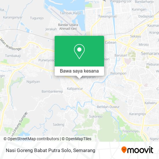 Peta Nasi Goreng Babat Putra Solo