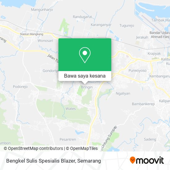 Peta Bengkel Sulis Spesialis Blazer