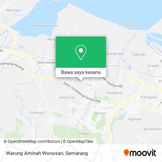 Peta Warung Aminah Wonosari