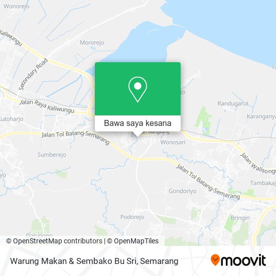 Peta Warung Makan & Sembako Bu Sri