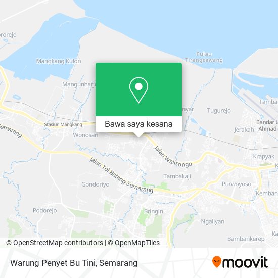Peta Warung Penyet Bu Tini