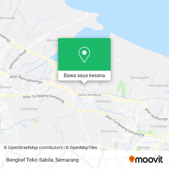 Peta Bengkel Toko Sabila
