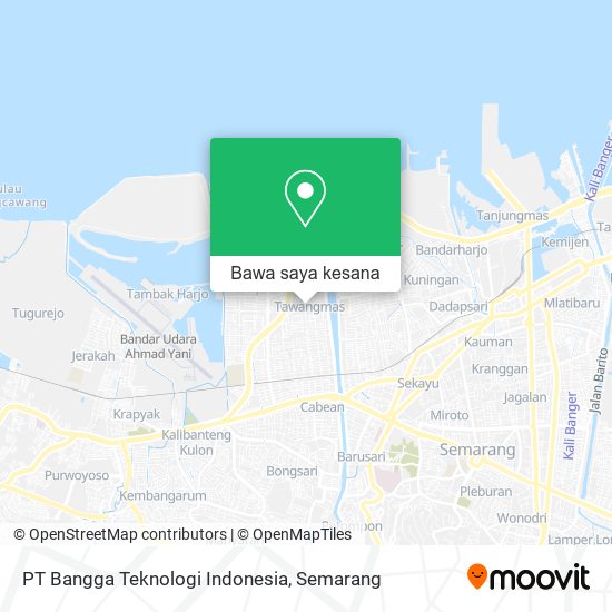 Peta PT Bangga Teknologi Indonesia