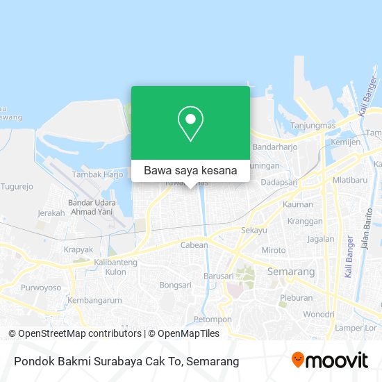 Peta Pondok Bakmi Surabaya Cak To