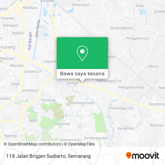 Peta 118 Jalan Brigjen Sudiarto