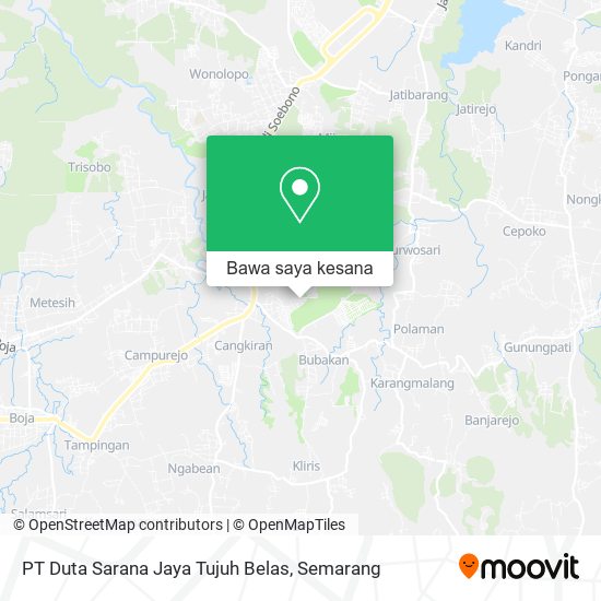 Peta PT Duta Sarana Jaya Tujuh Belas